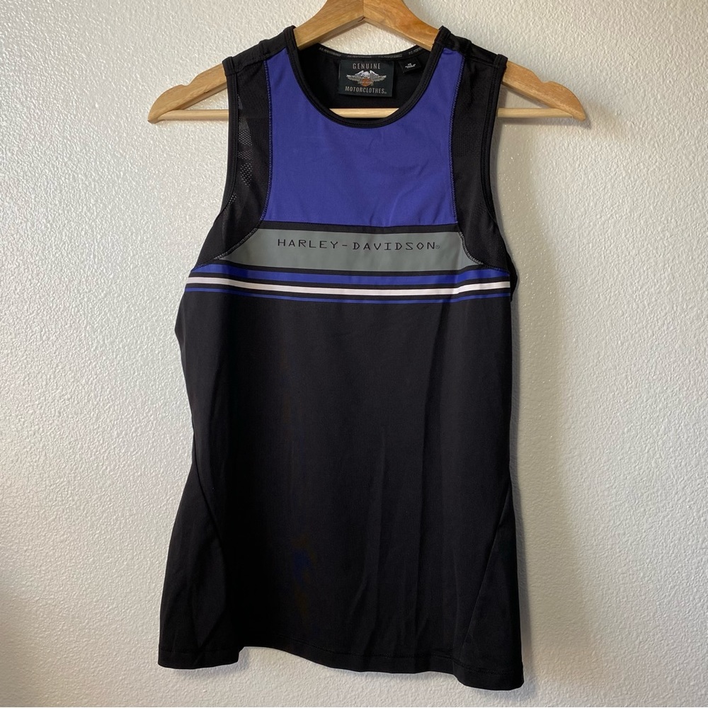 Harley Davidson Motorclothes Black Purple Athletic Tank Women's XS